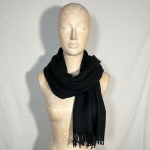 Unisex Steve Madden Black Knit Scarf Pashmina